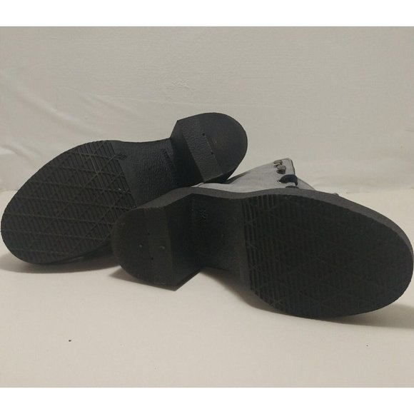 Top Shop Gray Suede Ankle Boots US Size 4 Made in Italy - Picture 5 of 5